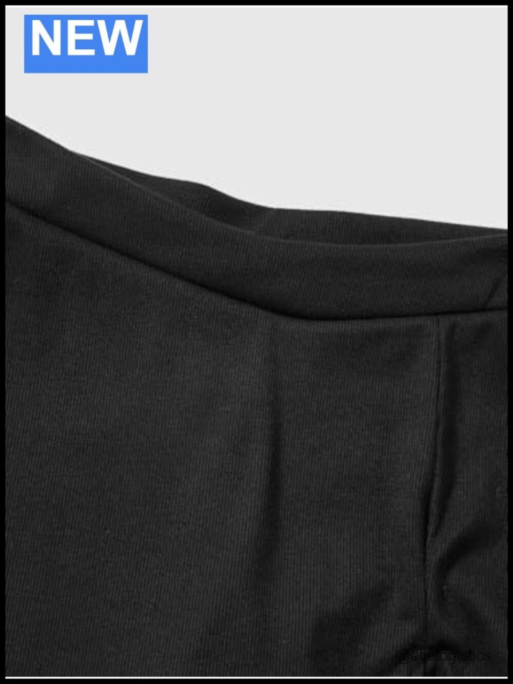 Women's Low Rise Ribbed Knit Split Bodycon Mini Skirt - Picture 3 of 4